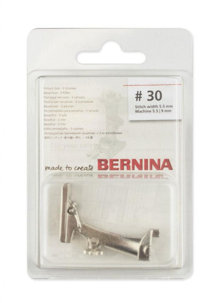 Лапка №30 для защипов (3 желобка) Bernina, 008 470 73 00, Bernina, 1 шт