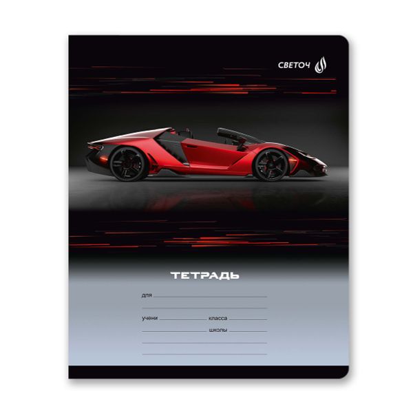 Тетрадь ученическая школьная A5+ 24 л. на скобе 65 г/м², белизна 100 %, 15 шт, клетка, 01116 Микс-Экстрим-хобби, Светоч Т72