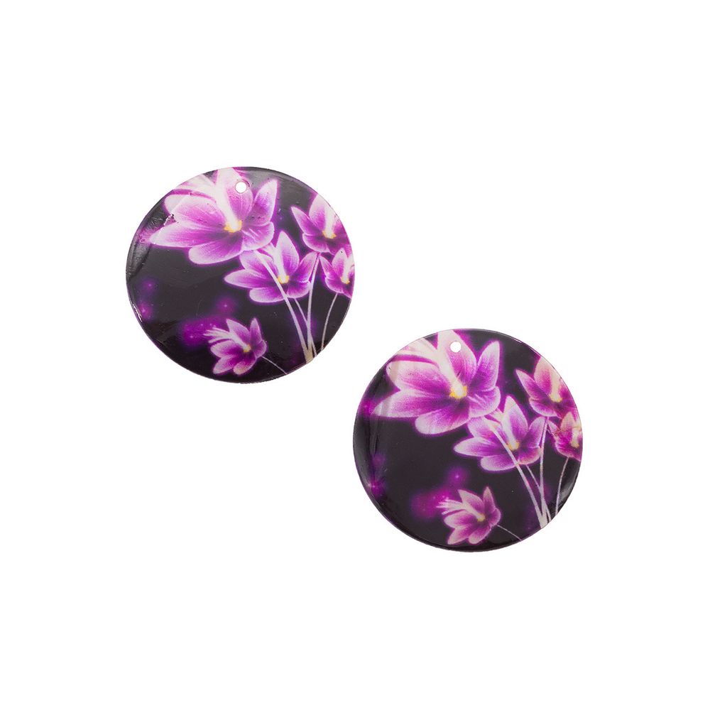 Декоративная подвеска "Круг", 45 мм, упак., 2 шт, Астра, 45-29