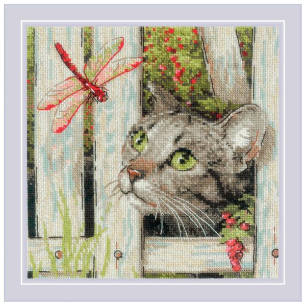 Набор для вышивания нитками Риолис, Ты кто? 20х20см