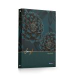 Тетрадь общая со сменным блоком, глянцевая ламинация A5 120 л. на 4 кольцах 65 г/м², белизна 100% 12 шт, клетка, 000657 Бархатная роскошь, Светоч ТЕТ120-001