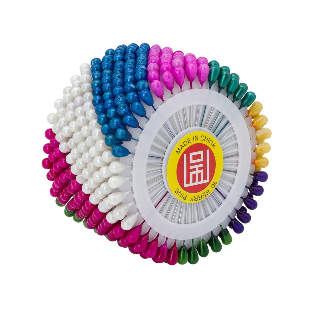 Булавки на круге 40 мм, 12 шт по 40 булавок