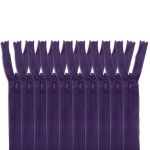 Молния потайная (скрытая) Т3 (3 мм) 1 зам., н/раз., 20 см, фиолетовый, 31226 / 20, 10 шт