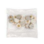 Часть кнопки 5/15 никель мет. клетка, 20 шт