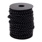 Жемчуг на нитке 6 мм, 25м (черный), 25 м