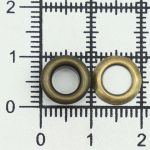 Люверсы металл ⌀_5.0 мм (внутр.), латунь, 100 шт, BIG