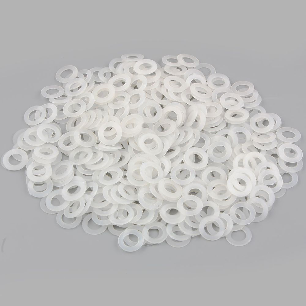 Кольцо уплотнительное под блочку ⌀6.7 мм (внешн. 11.4 мм), h6.42 мм (№4), пластик, ≈100 шт