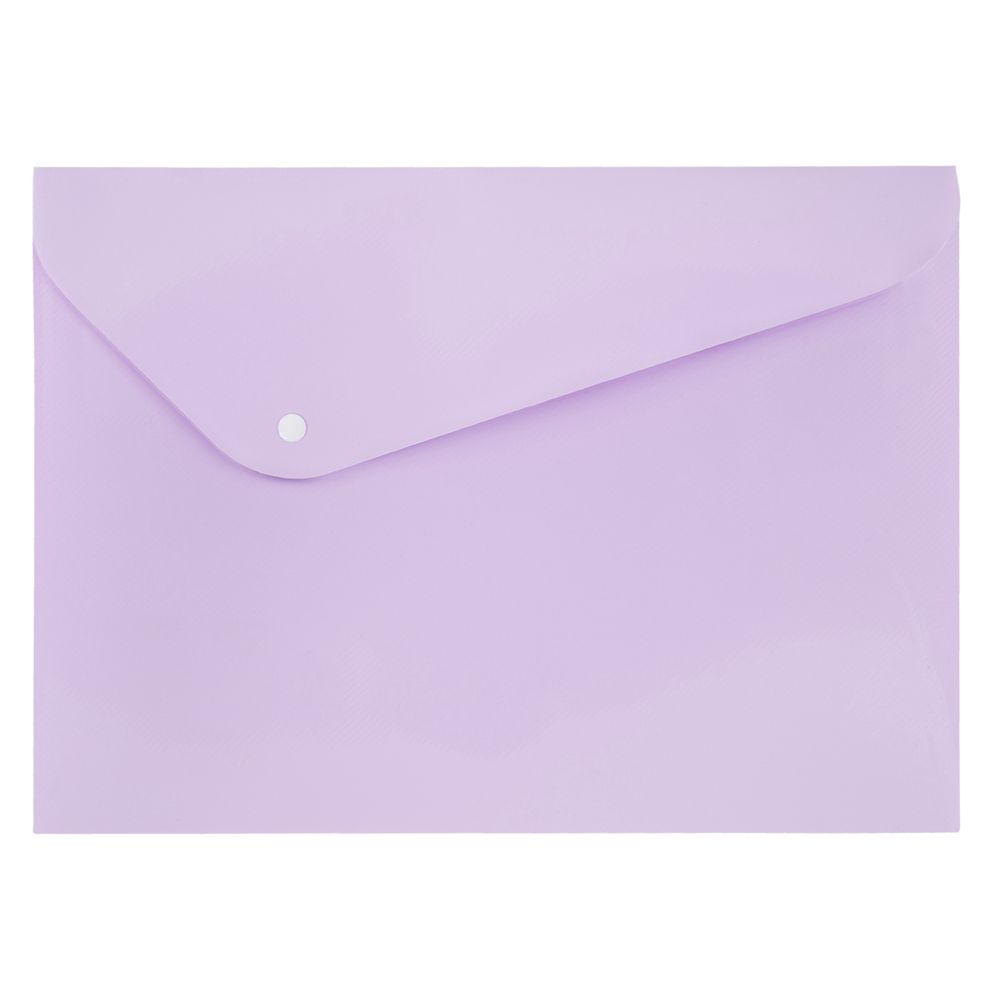Папка-конверт с кнопкой A4 180 мкм диагональ 20 шт, лиловый EC21017117, Expert Complete