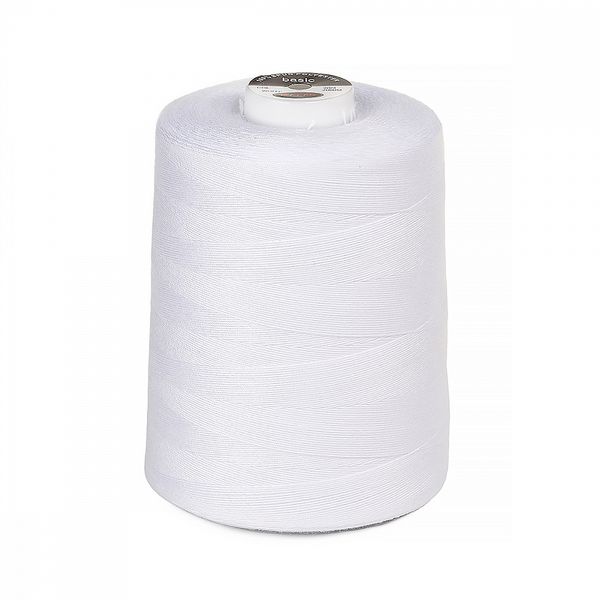 Нитки швейные джинсовые Max 20/4, 2000 м, 00 белый