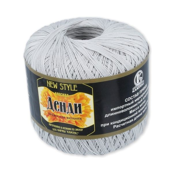 Пряжа Камтекс Денди / уп.10 мот. по 50 г, 330 м, цв.106 жемчужный
