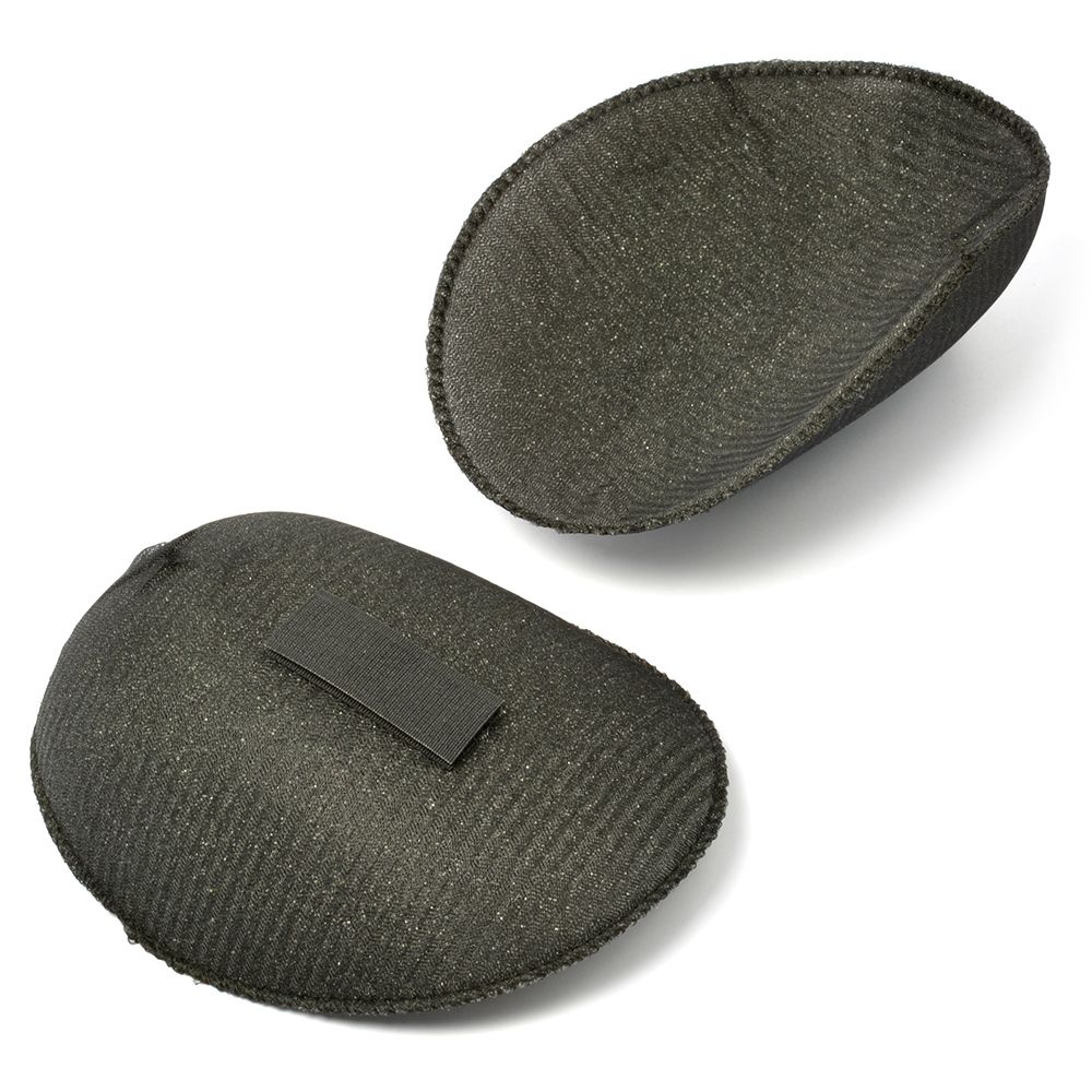 Плечевые накладки (подплечники) реглан на липучке 125х175х25 мм, РК25 черный, 50 пар