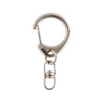 Карабин металл 15.0 мм (45х22 мм), 10 шт, 04 никель, Gamma GH 114/15/10