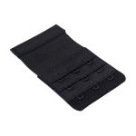 Удлинитель застежки для бюстгальтера 3*3, 50 мм, черный, 1 шт, Pony, 73305