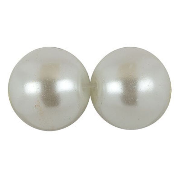 Бусины стекло ⌀4 мм, нить 106 шт, №01 белый, Zlatka GBP-01