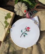 Набор для вышивания нитками Panna, Живая картина, Розовый бутон, 8х5,5 см