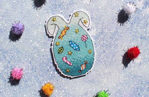 Набор для вышивания нитками МП Студия (Жар-птица), Морковный сюрприз, 8х6 см