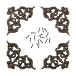 Накладка для шкатулок 4.5х4.5 см, 1 шт, 01 бронза, Промысел WF-007