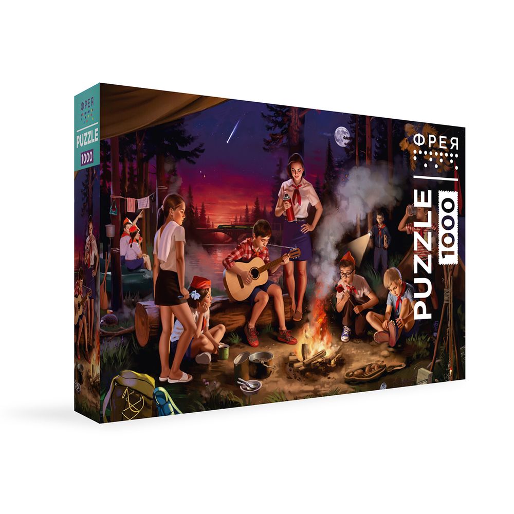 Пазл 1000 элементов, PZL-1000/105 Вечер в пионерском лагере, Фрея