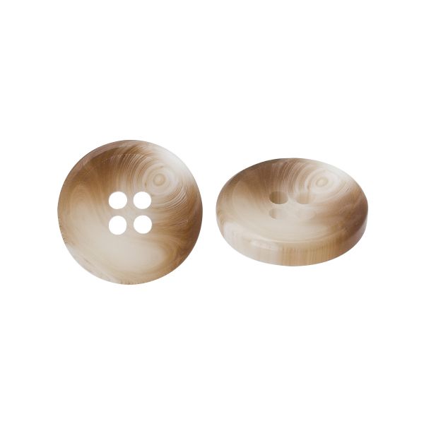 Пуговица 4 прокола 28L = 18 мм, пластик, col.C св. коричневый, CN2864, 72 шт