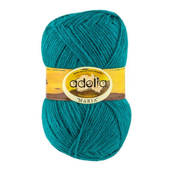 Пряжа Adelia Maria / уп.10 мот. по 50г, 227м, 32 бирюзовый