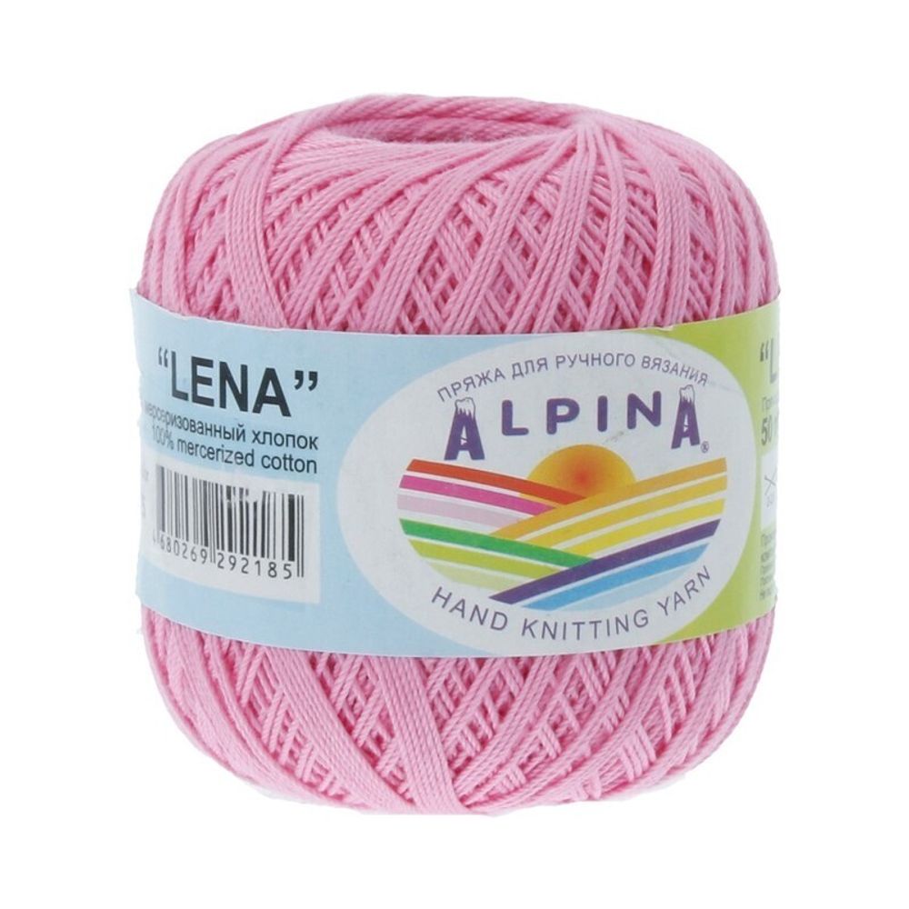 Пряжа Alpina Lena / уп.10 мот. по 50г, 280м, 25 розовый