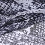 Сетка бельевая эластичная 100 г/м², шир.160 см / 50 метров, принт Питон.SZ025816 цв.белый+черный /SZ025816.19/