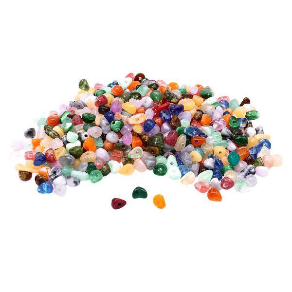 Бусины акрил 2х6 мм, 50 г, галтовка, Astra&Craft, ad000 микс цвета, 2344