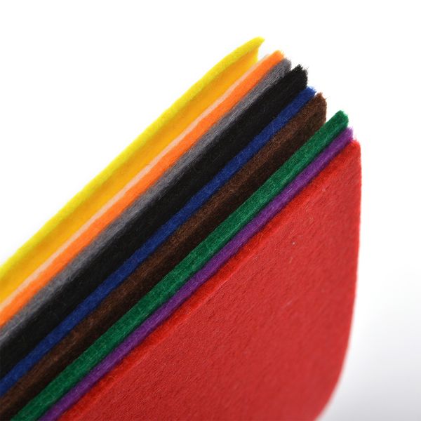 Фетр листовой жесткий 2.0 мм, 20х30 см, HA2, уп. 10 листов, цв. ассорти