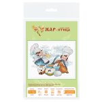 Набор для вышивания нитками МП Студия, Искусные повара 10х13см