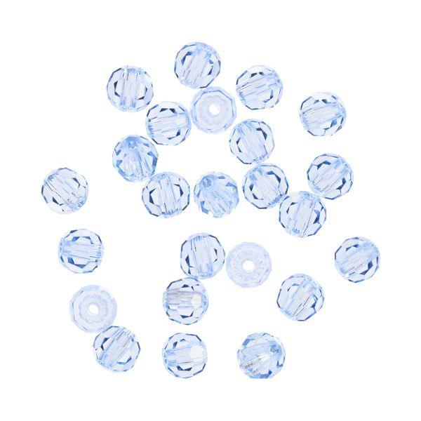 Бусины стекло ⌀3 мм, 24 шт, пурпурно-голубой/lt.sapphire, Preciosa 451-19-602