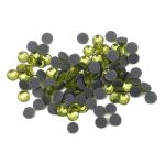 Стразы термоклеевые, 4 мм, ss16, 100 шт/упак (115 желто-зеленый)
