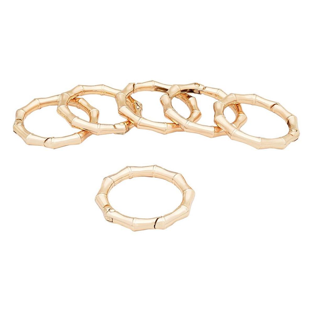 Карабин металл кольцо ⌀32 мм, декоративный, золото, MB_2231, 6 шт