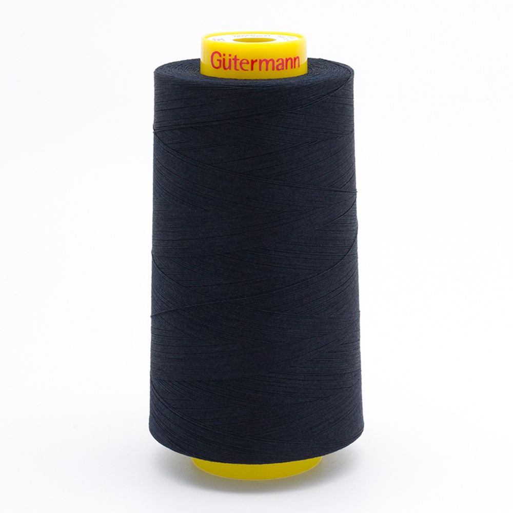 Нитка особо тонкая Gutermann Mara №150 (150/2), 5000 м, 713961, цв. 665 сине-черный, 1 катушка