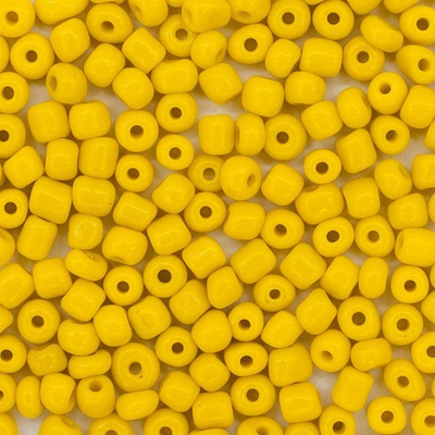 Бисер Astra&Craft 6/0 (4.1 мм), 150 г (10х15 г), цв. 42 желтый/непрозрачный