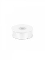 Лента атласная 1-сторонняя 25.0 мм / 22.5±1 метра, 3001 кипенно-белый, Magic4Hobby