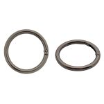 Карабин металл кольцо 38.0 мм (50х50 мм), чер.никель, 5 шт