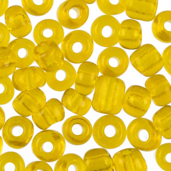 Бисер Zlatka 6/0 (4.1 мм), 100 г (10х10 г), №0010 желтый, GR