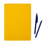 Доска для лепки гибкая со стеками, желтый, Лео LPDS-A5