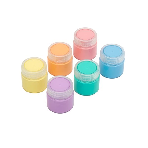 Краска гуашь набор пастельных цветов 6 цв.х20 мл, Лео LBPG-0106