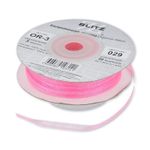 Лента капроновая (органза) _3.0 мм / 45.7 метров, 029 я.розовый, Blitz OR-3