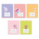 Тетрадь ученическая школьная A5 12 л. на скобе 65 г/м², белизна 100% 25 шт клетка, 01394 Волшебные герои, Светоч Т74