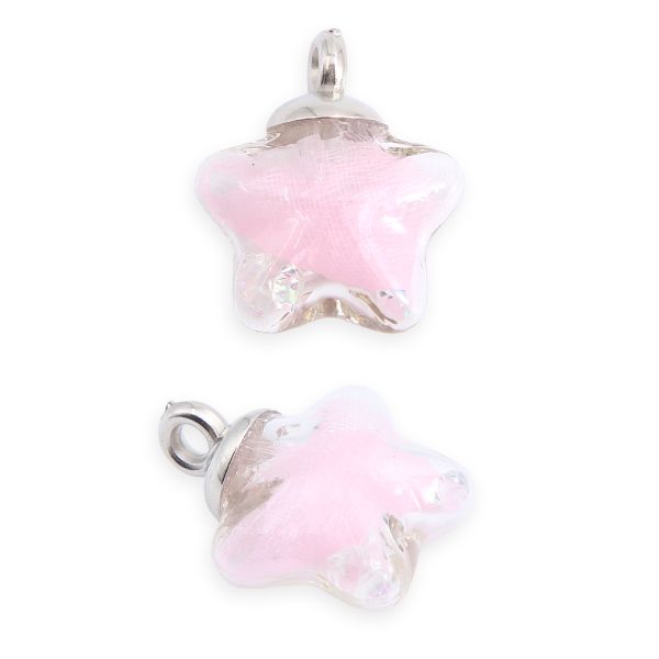 Подвеска звезда, розовая Astra&Craft, 66871-1