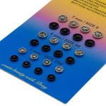 Кнопки одежные 5/6/7мм пластик разноцветный, Pony