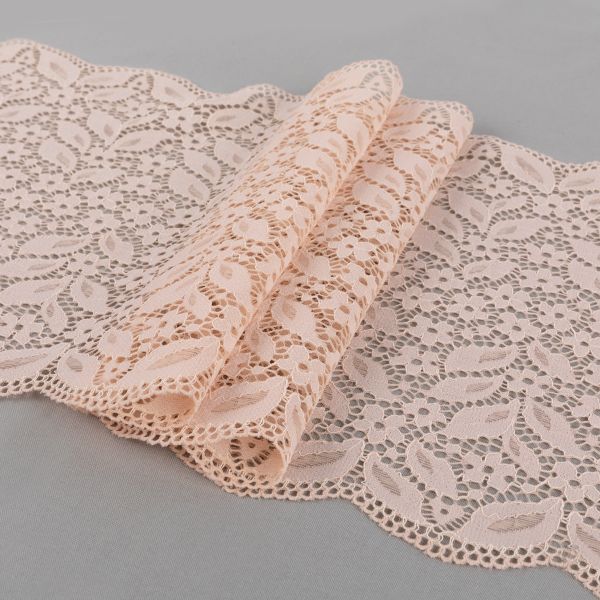 Кружево бельевое эластичное 220 мм / 20 м, Турция, слоновая кость, Blitz BLST-26
