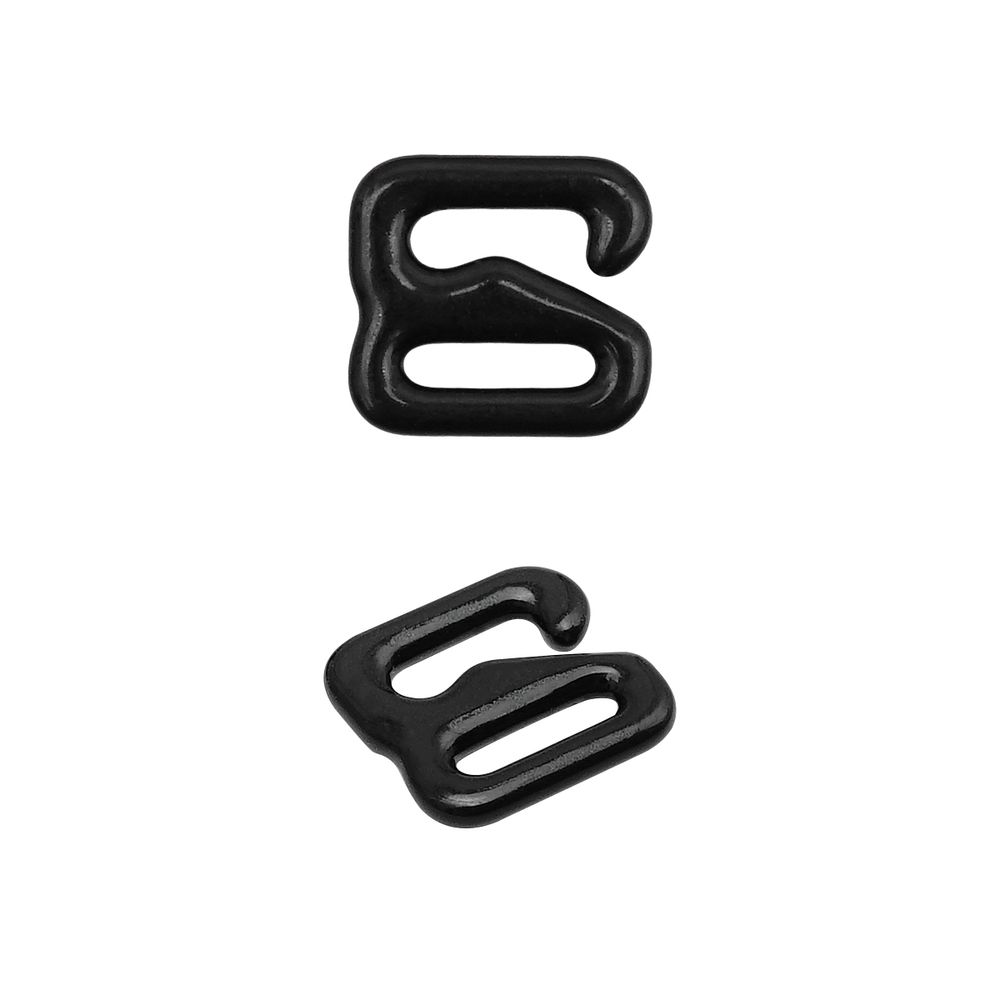 Крючки для бюстгальтера металл 6.0 мм, 50 шт, черный, Globus