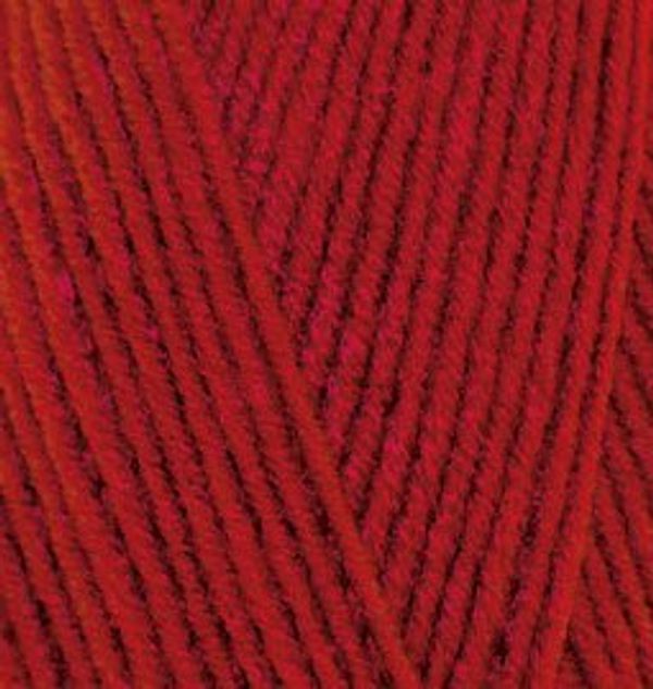 Пряжа Alize (Ализе) Lana Gold 800 / уп.5 мот. по 100 г, 800м, 056 красный