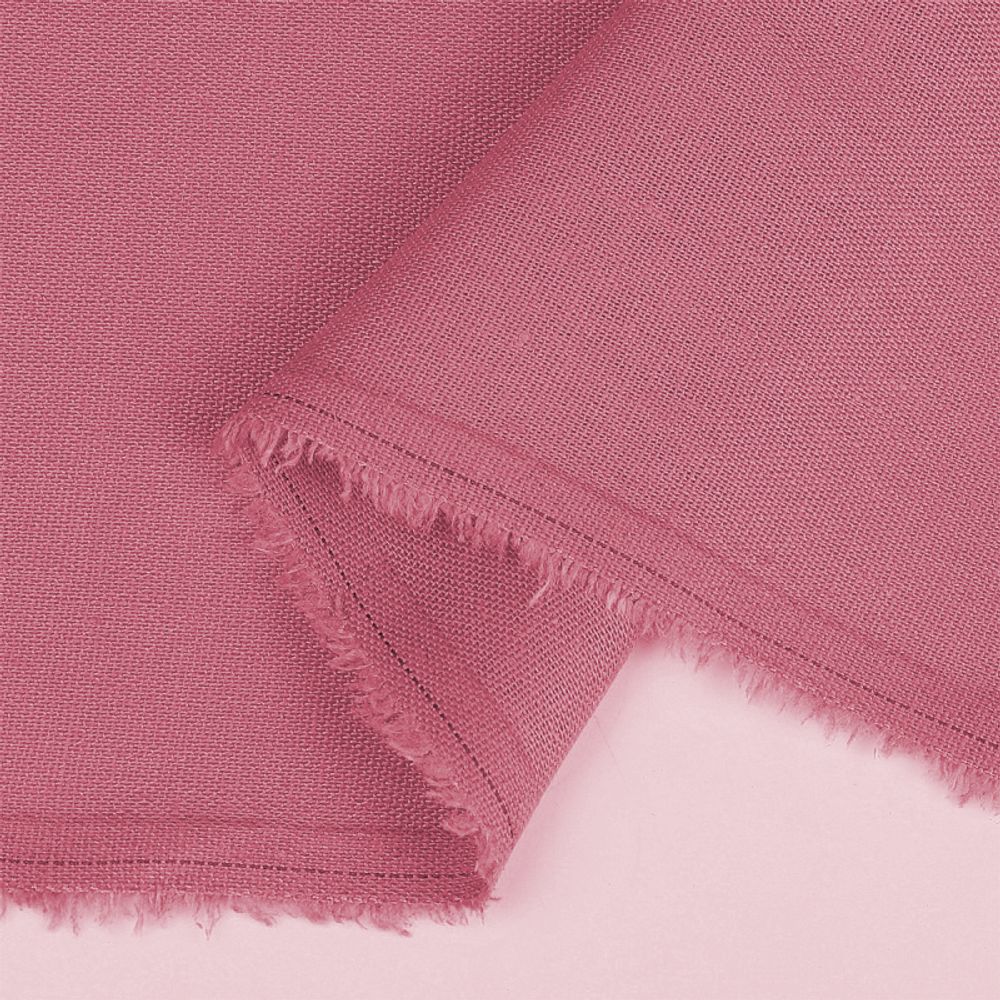 Льняная ткань 200 г/м², 140 см / 5 метров, TBY.Li.1009.13.5, цв.13 св.розовый