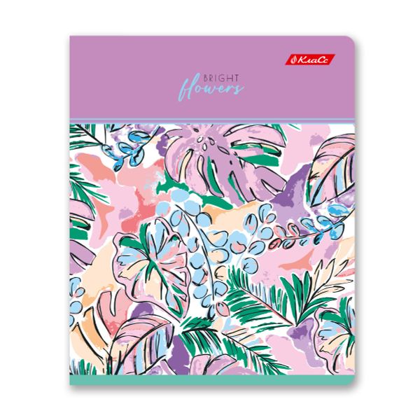 Тетрадь ученическая общая, глянцевая ламинация, A5+ 96 л. на скобе 60 г/м², белизна 100%, 5 шт, клетка в термоусадочной пленке, 000771 Вкус лета, Светоч 96ТЕТк-004