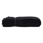 Манжеты трикотажные рукава 7.0 см / 3 метра, полушерсть тонкие 14кл. 1х1, 004 черный