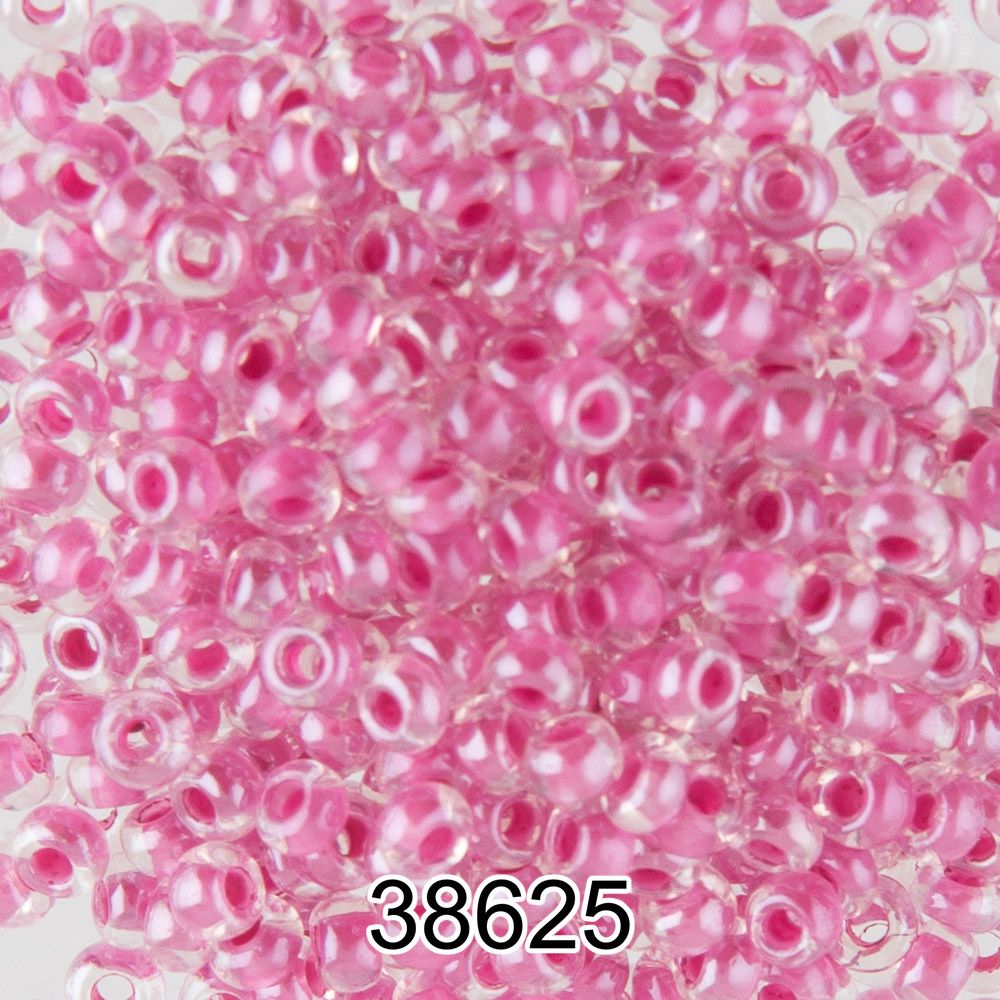 Бисер Preciosa круглый 10/0, 2.3 мм, 500 г, 38625 (Ф423) сиренево-розовый